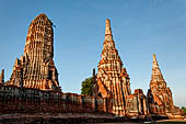 Ayutthaya, Thailand. Wat Chaiwatthanaram, close view of the eastern gallery of the temple precint.